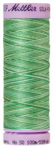 Amann A9075-9821 Stickgarn, Cotton, 9821 Grün, 100 m, meter