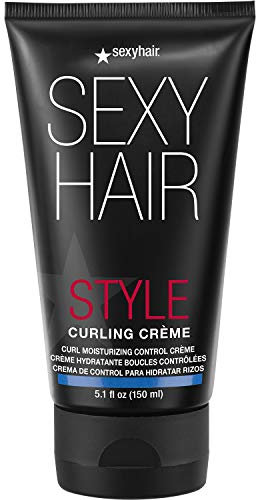 SexyHair Curling Crème Curl Moisturizing Control Crème, 130 g | Light Control | Maintains Moisture and Combats Frizz