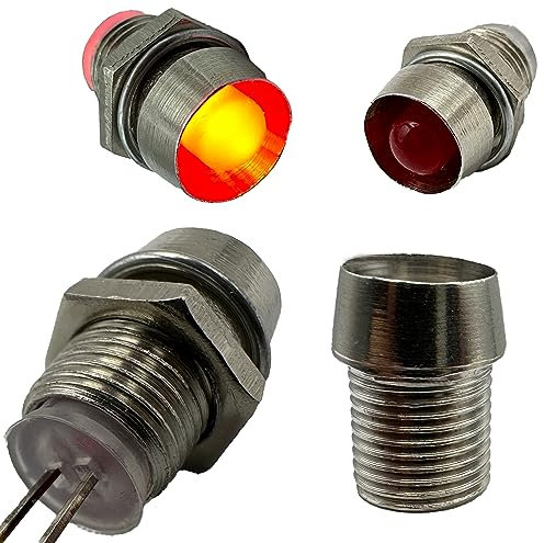 Lumetheus LED Fassung 3mm Metall Silber - 100 Stück Set - Hochwertige Lampenfassung mit Gewinde für Leuchtdioden - Vielseitige Montage in Display Panels, Beleuchtung & Bastelprojekte