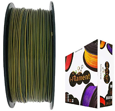 I-Filament 3D-Drucker PLA 1,75mm 1kg Spule Rolle (Camouflage)