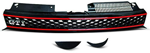 Griglia anteriore compatibile con Volkswagen Golf 6 Hatchback Variant anteriore centrale Grill Sport GV-244 Grille Sport Nero