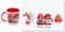 SET REGALO Tazza + Tovaglietta americana GNOMII personalizzata con NOMI idea regalo per Natale