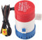 Bomba de Agua de 12 V Bomba de Achique Eléctrica Salida de Manguera de 3/4 Pulg. 500 GPH Impulsor Semiabierto Eléctrico para Barco RV Marino