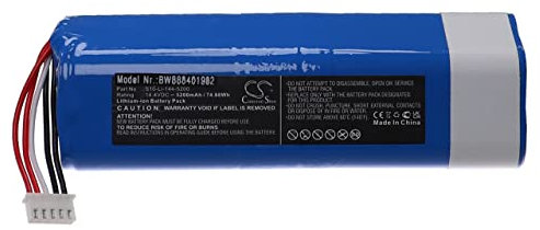 vhbw Akku kompatibel mit Ecovacs Deebot T8 Pure, X1 Omni, X1 Turbo Saugroboter türkis (5200 mAh, 14,4 V, Li-Ion)