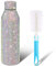 Sawysine Diamant-Wasserflasche, 750 ml, niedliche Strass-Wasserflaschen für Damen, Edelstahl, nachfüllbar, glitzernde Becher mit Strasssteinen, isolierte Flaschen mit Schwammbürste