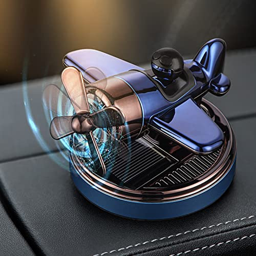 Auto Lufterfrischer Deko Solar-Kampfpilotenauto-Aromatherapie, Duft Auto Lufterfrischer Einzigartiges Zubehör für den Autoinnenraum, Lustige Parfüm-Ornamente für das Büro, Stress abbauen Blue