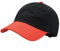 GADIEMKENSD Kids Plain Baseball Cap Unconstructed Fitted Toddler Sun Hat Washed Cotton Kids Baseball Hat Beach Camping Golf Travel for Boys Girls 7-12 Years Black/Spicy Orange