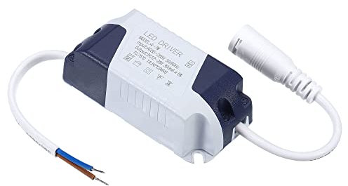 PATIKIL 4-7W 300mA Driver LED Alimentatore, 2pz AC 85-265V Uscita 12-28V DC Femmina Connettore Costante Corrente Raddrizzatore Trasformatore Esterno Alimentazione per Lampade LED