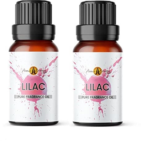 Aroma Energy | Lilac Fragrance Oil 20ml (2 x 10ml) - Highly Scented Oil for Making Candle, Soap, Wax Melt, Diffuser etc
