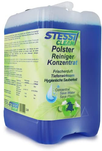 StessiClean Polster Reiniger Konzentrat 2,5 Liter - Frischer Duft, Tiefenwirksam, Hygienische Sauberkeit