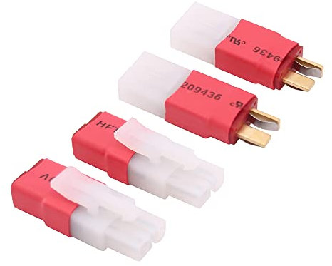OliRC 4pcs compatible with Tamiya to T-Plug Deans Style Male Female RC Connector Adapter(C162-4)