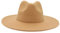 Faringoto Fedora-Hut für Damen, Winter, luxuriös, für Damen, camel, Einheitsgröße