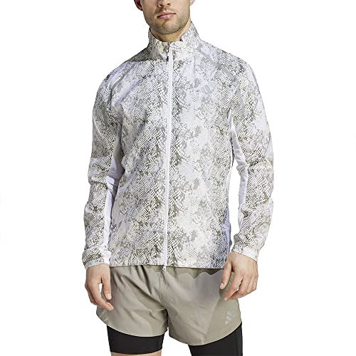 adidas Herren Marathon Jacket Laufbekleidung Laufjacke White/Alumin/Silpeb/F - Weiß XXL