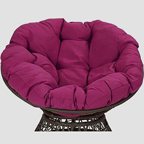 CAZARU Runde, überfüllte Stuhlkissen, versinken in unserem dicken, bequemen und übergroßen Papasan, Schaukel-Hängekorb-Sitzkissen-B 105 cm Durchmesser