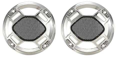 QUARKZMAN 2 Packungen Lautsprecher Grillen Abdeckung 3 Mesh Subwoofer Grillen Schutz für Haus Audio DIY Silber