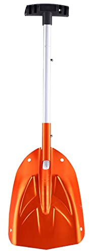 Alumum Shovel Camping 45×23×7 Aluminum Alloy Detachable Telescopic Winter Snow Ice Shovel Outdoor Kit Tool Orange