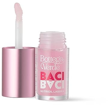 Bottega Verde - Baci Baci, NutriOil Labbra, 3,5 gr, con Olio di Papaya e Rosa Canina, Idratante e Nutriente, Trattamento Labbra Morbide e Luminosità Extra, Texture Ultra Sottile e Comfort Elevato