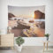 EHOMERY Wandbehang Uni Wanddekoration Dachschräge Das Meer Wandteppich City Wc Wanddekoration Wohnzimmer Schlafzimmer Wandbehang Dekoration 100x70cm