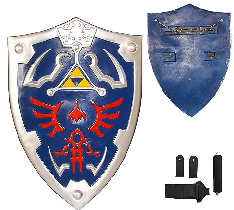 lkjad Link's Blue Shield Japanisches Anime-Spiel Cosplay Schwert Hylian Shield PVC