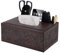XNONE Taschentücher Box Rechteckig Vintage Kosmetiktücher PU Leder Tissue Box Organizer Taschentuchspender Halter mit Fernbedienung Aufbewahrungsbox,für Kommode Badezimmer Autos Büro Dekor