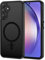 XTCASE Cover Magnetica per Samsung Galaxy A54 5G, Ultra Sottile Custodia Traslucida Opaca Retro Resistente ai Graffi Paraurti in TPU Antiurto Protettiva Case, Nero