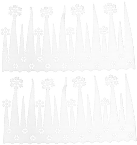 TOPBATHY Weihnachtsdekorationen 2 Stk weihnachtsdeko Goblincore-Raumdekoration Astetische Raumdekoration Ornament Weihnachten schmücken Requisiten Dekorationen Weiß Weihnachtsdekoration