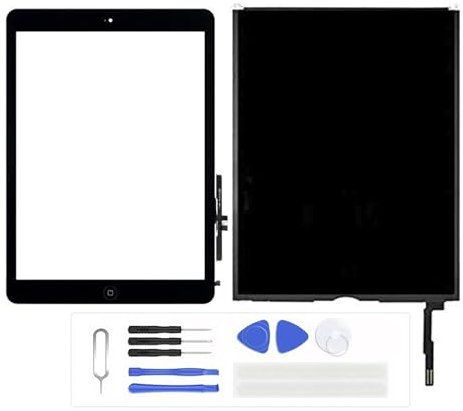 Generisch LCD Display für ipad Air 1st ipad 5 2013 A1474 A1475 A1476 LCD Display mit Touchscreen (Schwarz)