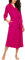 Ekouaer Morgenmantel Damen Lang Hochzeit Pyjama Casual Bequem Nachtwäsche Rose Rot M