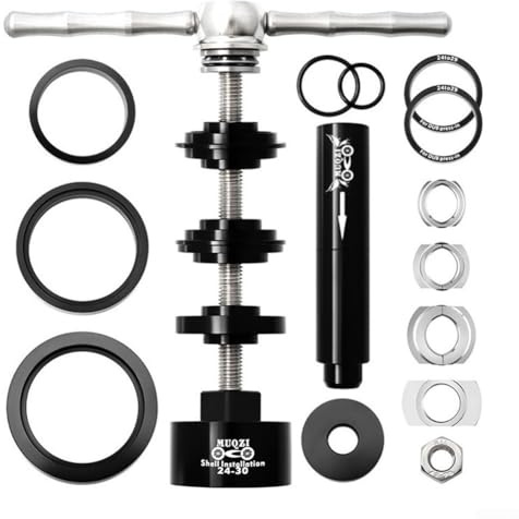 Bottom Bracket Install Removal Kit Bike BB Bearing Press Tool Resilient Construction Bicycle Bearing Press Kit Bike Repair Parts(Tool set)