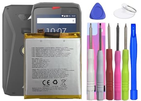 MUKUZI Batterie compatible avec smartphone mobile [Crosscall] Action X3, Action-X3, Core X3, Core-X3, Trekker X3 (remplacement pour LPN385350)