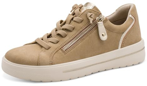 Jana Damen Sneaker flach mit Reißverschluss Vegan