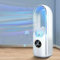 JOPWUE Ventilateur sans Pales,Ventilateur Silencieux sans Pale pour chambre à coucher,6 Vitesses de Réglage, Contrôle Tactile,Humidification,Minuterie 6H,Idéal pour Bureau,Salon,Chambre à (Blanc)