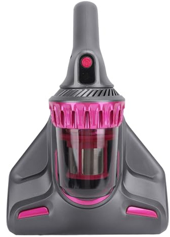 Alomejor 3-in-1 Cordless Bed Vacuum Cleaner High Efficiency Filtration for Mattress Sofa Cleaning Gray, 1500mAh Battery LCD Screen Display