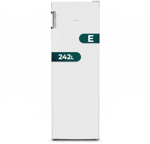 Svan Congelador Vertical Blanco OCV17060EW00. Capacidad 200 Litros, Sistema Dual Cooling, 4 Estrellas, Puerta Única Dirección, Modo Super Congelación, Cíclico, Puerta Abatible, Bajo nivel Sonoro