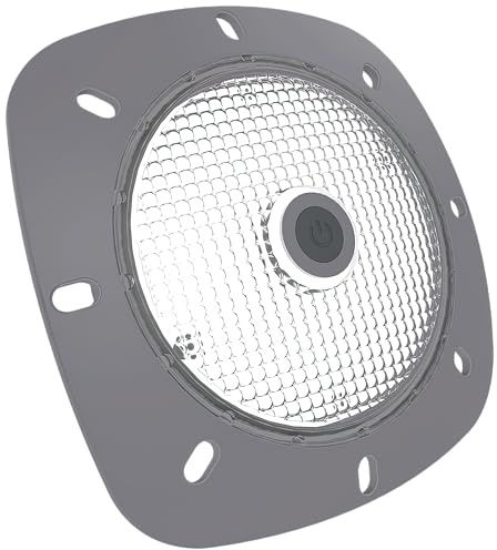 SEAMAID NOTMAD - Projecteur LED Nomade et Rechargeable Haute Puissance | Lampe de Piscine Aimantée, Camping et Bricolage | Éclairage Couleur, Batterie USB, avec Support Métallique | Coloris Gris