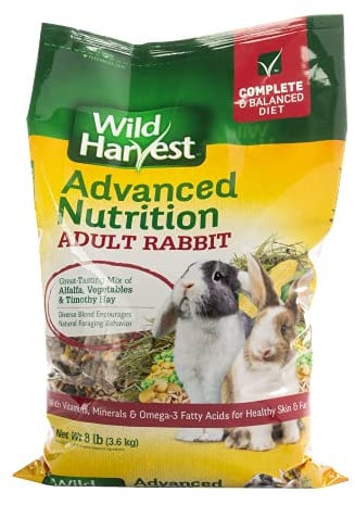 Wild Harvest Advanced Nutrition Diet For Adult Rabbits, 8 Lbs