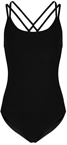 Women's Black Dance Leotard - Cotton | DL013