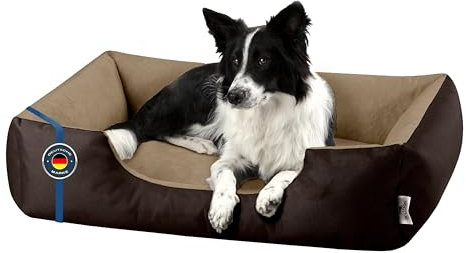 BedDog Hundebett XL - Hundekissen - Hundekorb - Hundecouch - Hundesofa - Bezug abziehbar, Waschbar, für Mittel-Große Hunde