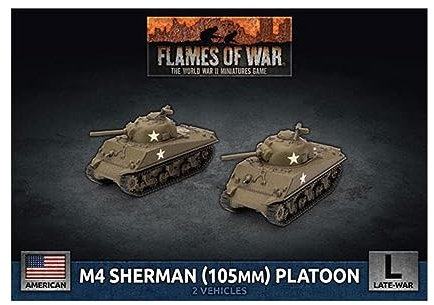 M4 Sherman (105mm) Assault Gun Platoon (x2 Plastic)