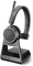 Poly Voyager 4220 Office Bluetooth Stereo Headset, USB-A Plug on Base, SoundGuard, Microphone Arm, Dynamic Mute Function, Skype for Business, Black, One Size