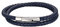 Flongo Lederarmband Partnerarmbänder Freundschaftsarmbänder Leder Armband Armreif Geflochten Kordelkette Schwarz Braun Weiß Kaffebraun Blau Rot