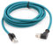 SZRMCC M12 8 Pin X-Coded Rechtwinklig Stecker auf RJ45 Ethernet Kabel Cat7e Gigabit Geschirmtes Wasserdicht Kabel für Basler GigE Cognex In-Sight Vision Industrial Kamera Sensors (Blau,3m)
