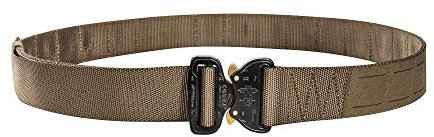 Tasmanian Tiger TT Modular Belt längenverstellbarer, modularer Dienst-Gürtel mit Lasercut-Molle, Koppel-Gürtel mit Cobra-Schließe, Coyote Brown,Gr. L