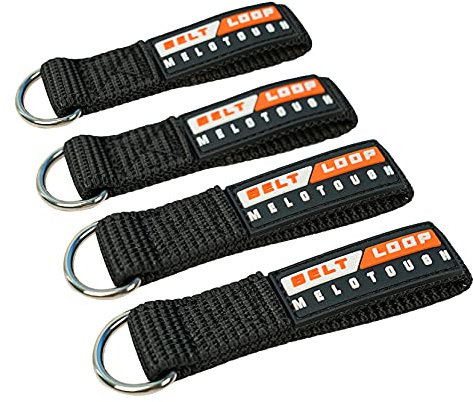 MELOTOUGH Suspenders Loop Attachment Heavy Duty Belt Loops Attachment fits 2.25-2.5 inch Belt Connectors, 4 Pack