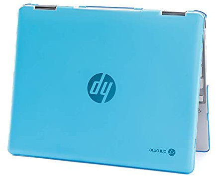 mCover Custodia rigida compatibile con laptop HP Chromebook x360 12B-CAxxxx da 12 pollici 2021 (non compatibile con altri laptop HP Chromebook e Windows) (Aqua)