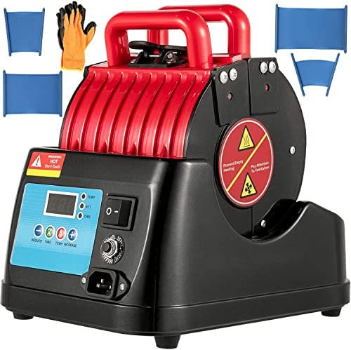 Mug Heat Press Machine Sublimation Printing 4 in 1 Portable Handheld Heatpress for Transferring Pictures on 11oz, 9oz, 1.5oz, 3oz Mugs Cups Wine Glasses and Bottles P6100