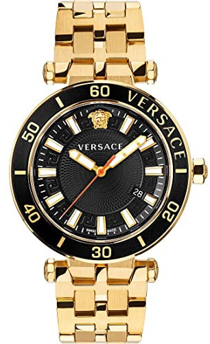 Versace Herren-Uhren Analog Quarz One Size Gold 32020335