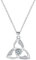 Hifeeled Keltischer Knoten Kette Damen 925 Sterling Silber Anhänger Halskette mit Hypoallergen Verstellbar Ketten |45cm+5| für Frauen Schmuck Geschenk