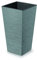 URBNLIVING Pot de fleurs carré haut aspect moderne pour intérieur ou extérieur (béton)