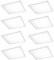 NCC-Licht 8 x LED Panel eckig 62x62cm Weiß IP20 30W 4200lm 860 Tageslicht 6000K kaltweiß 120° UGR<19